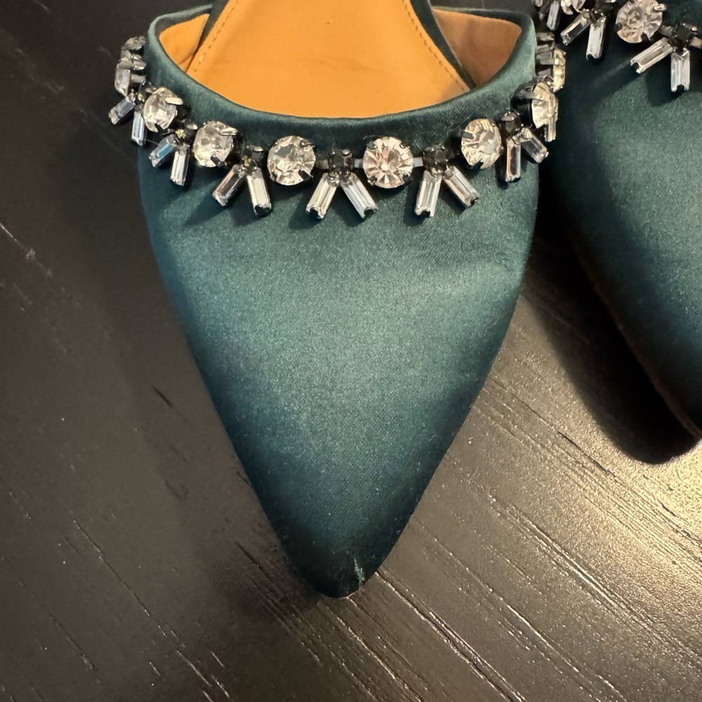 J. Crew Teal Embellished Flats - Picture 3 of 8